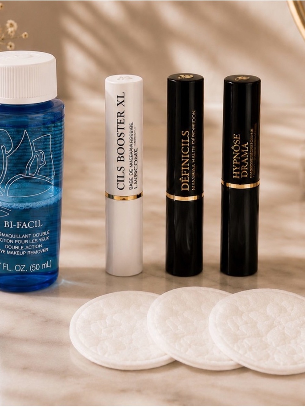 Lancome Black & White Mascara Trio with Makeup Remover